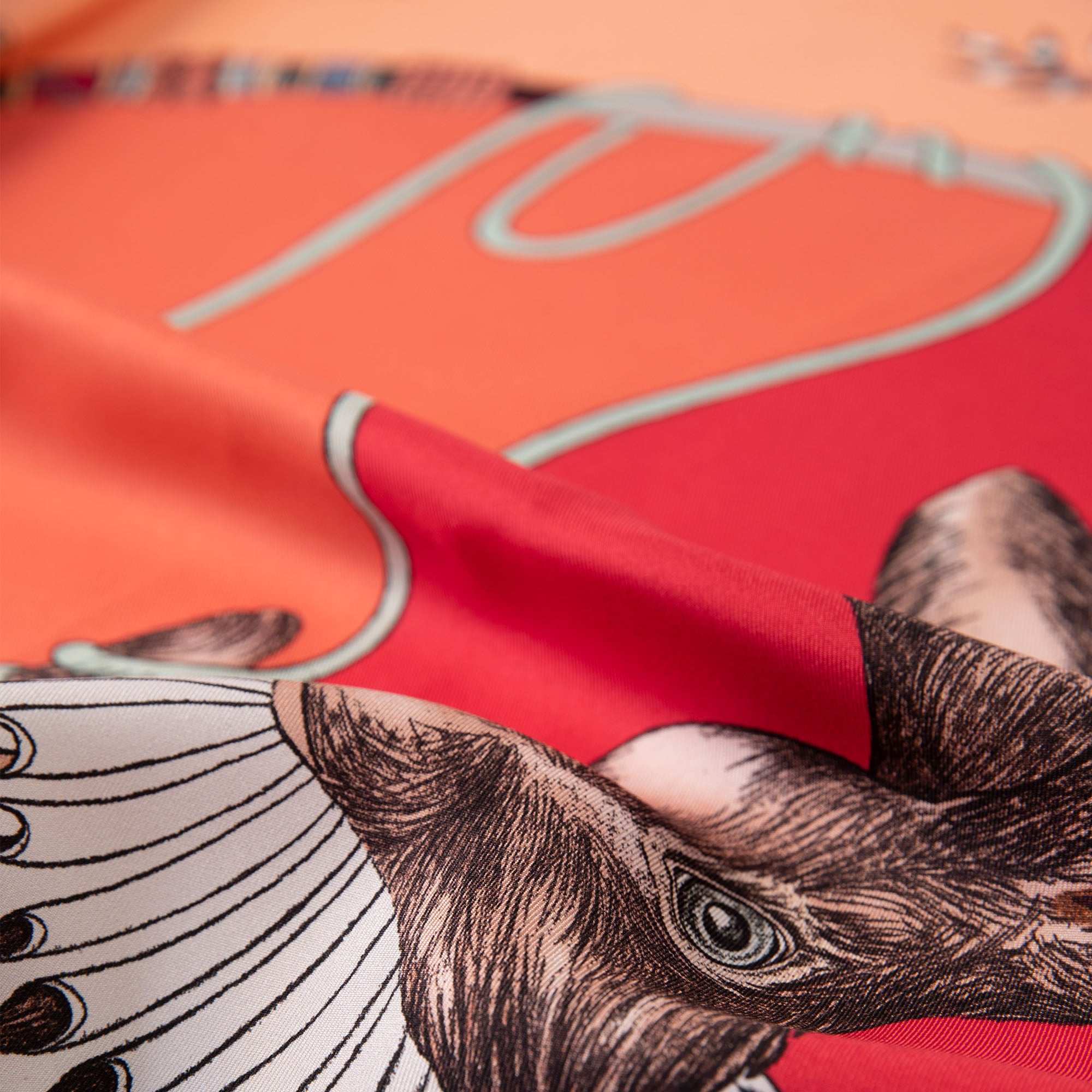 Healer Time / Tavşan & Güvercinler Tozpembe İpek Twill 135 cm Şal