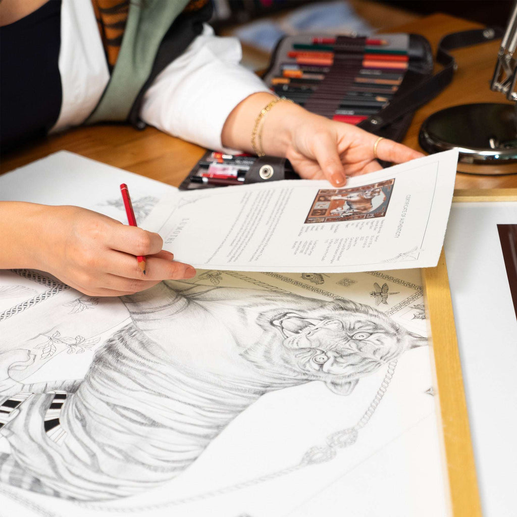 Warrior / Kaplan & Kelebek Camel- Mint 50 Cm Giclée Print