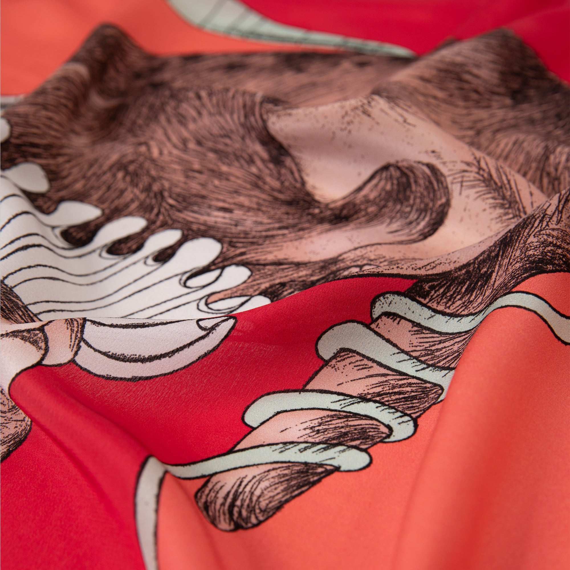 Healer Time / Tavşan & Güvercin Tozpembe İpek Krep 135 cm Şal